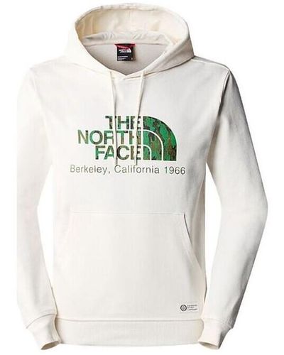 The North Face Sweat-shirt Pull Berkeley California Hoddie White Dune - Métallisé