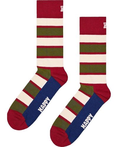 Happy Socks Chaussettes Chaussettes Stripe - Rouge