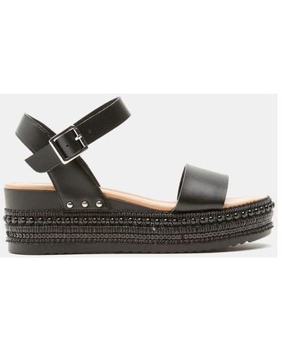 Bata Sandales sandales à semelles plateforme Unisex - Noir