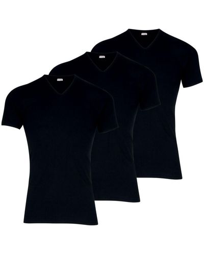 EMINENCE T-shirt Lot de 3 Tee-shirt col V Les Classiques - Noir