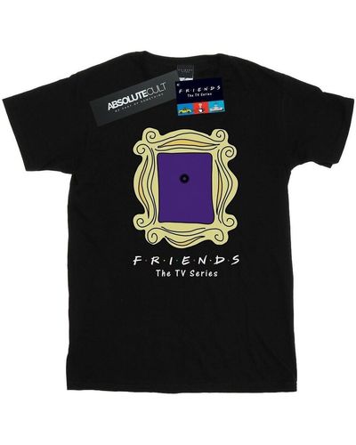 Friends T-shirt Door Peephole - Noir