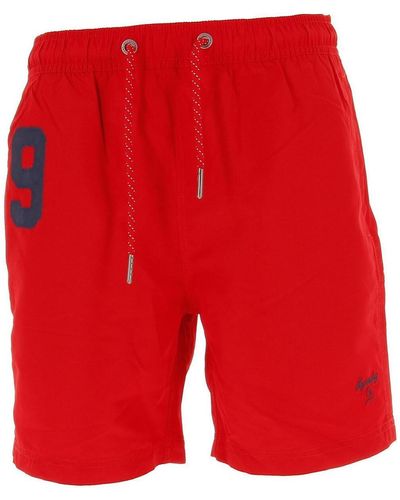Superdry Maillots de bain Vintage polo swimshort red - Rouge