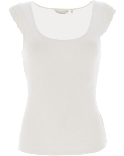 Salsa Jeans Debardeur Lace-trimmed top - Blanc