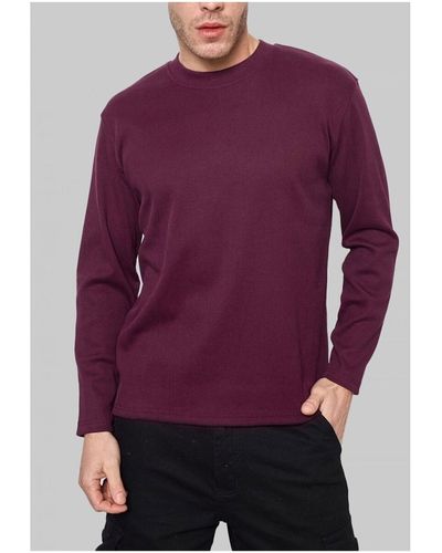Kebello Pull Pull Col Rond Bordeaux H - Violet