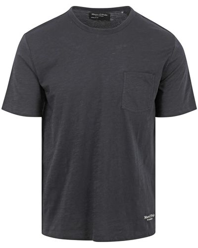 Marc O' Polo T-shirt T-Shirt Slubs Navy - Gris