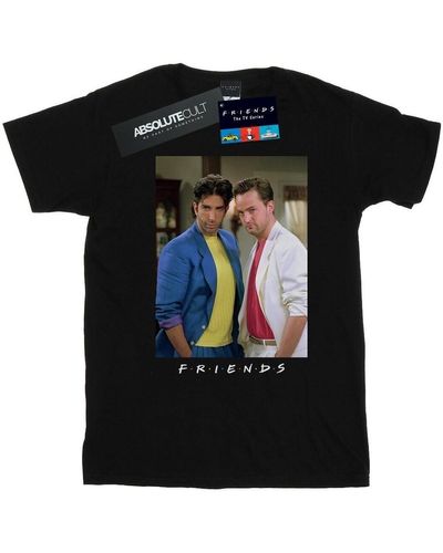 Friends T-shirt Ross And Chandler College - Noir