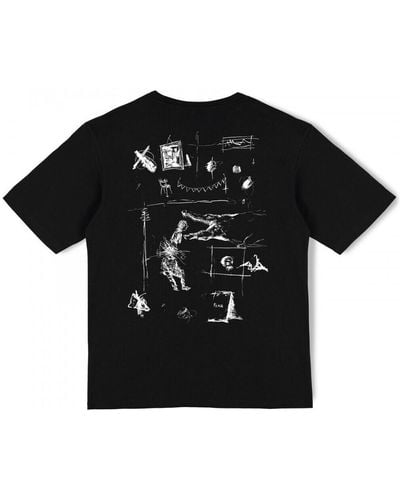 Poetic Collective T-shirt Fear sketch t-shirt - Noir