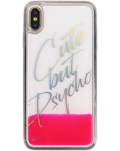 Les Benjamins Housse portable Cute But Psycho Cover iPhone XS Max Rose BEN