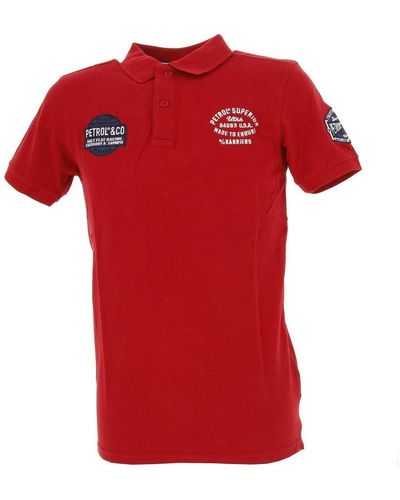 Petrol Industries Polo Pol903 fire red mc polo - Rouge