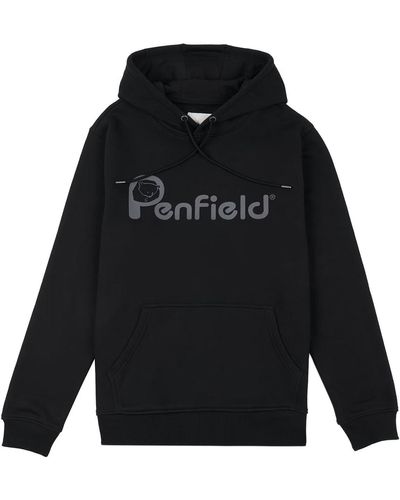 Penfield Sweat-shirt Sweatshirt à capuche Bear Chest Print - Noir