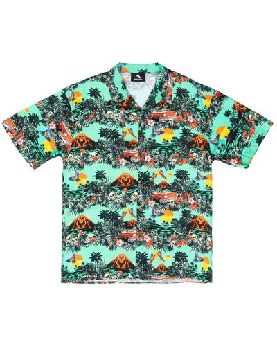 Mauna Kea T-shirt Chemise de bowling avec crne dHawa - Vert