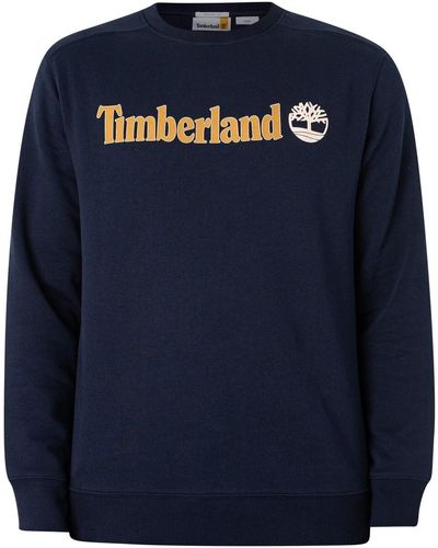 Timberland Sweat-shirt Sweat-shirt à logo linéaire - Bleu