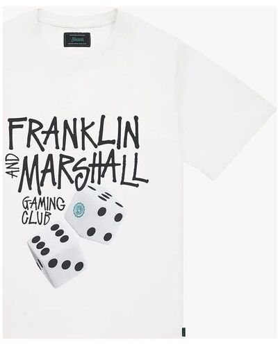 Franklin & Marshall T-shirt JM3194.1012P01-011 - Blanc