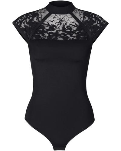 Lisca Bodys Body brésilien manches courtes Flamenco - Noir