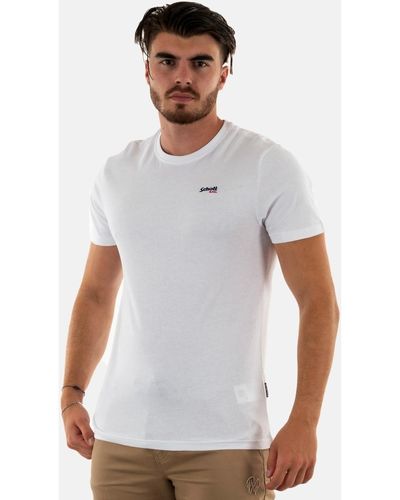 Schott Nyc T-shirt tslogocasual - Blanc