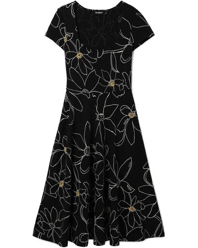 Desigual Robe courte 24SWVK55 - Noir