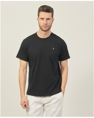 Refrigue T-shirt T-shirt à col rond en coton avec logo - Noir
