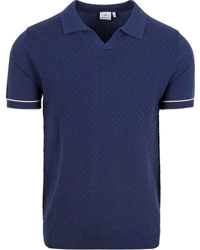 BLUE INDUSTRY T-shirt Knitted Poloshirt Riva Marine - Bleu