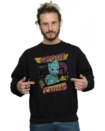 Marvel Sweat-shirt Guardians Of The Galaxy Vol. 2 Groot Thing - Noir