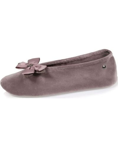 Isotoner Chaussons Chaussons Mules nœud gros-grain - Violet