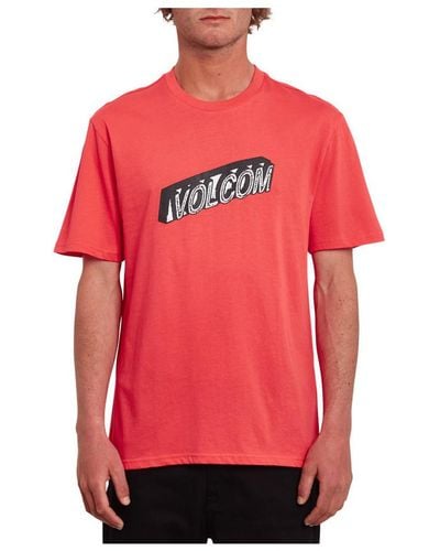 Volcom Blox Bsc Ss T-shirt - Rouge