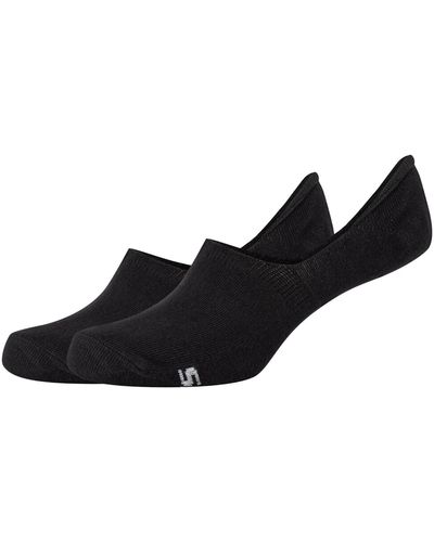 Skechers Chaussettes de sports 2PPK Basic Footies Socks - Noir