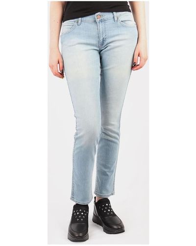 Wrangler Jeans skinny Hailey Sunfaded used W22TA322G - Bleu