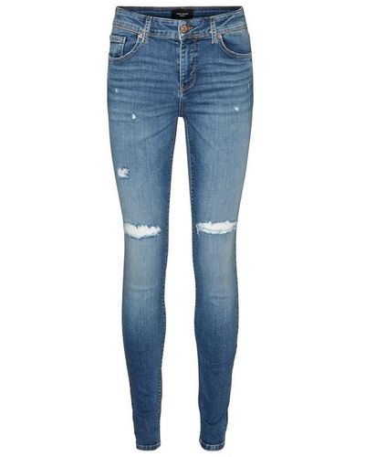 Vero Moda Jeans skinny - Jeans slim - bleu