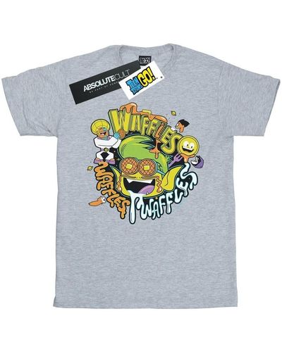 Dc Comics T-shirt Teen Titans Go Waffle Mania - Gris
