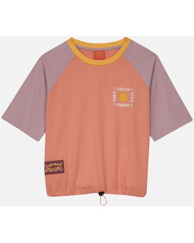 Oxbow T-shirt Tee-shirt oversize resseré TAROUN - Orange