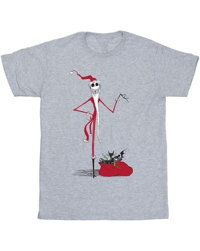 Nightmare Before Christmas T-shirt Christmas Presents - Gris