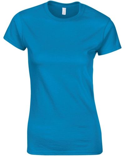 Gildan T-shirt Soft - Bleu