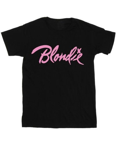 BLONDIE T-shirt Classic Logo - Noir