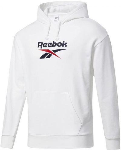 Reebok Sweat-shirt Cl F Vector Hoodie - Blanc