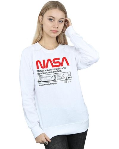 NASA Sweat-shirt BI2202 - Blanc