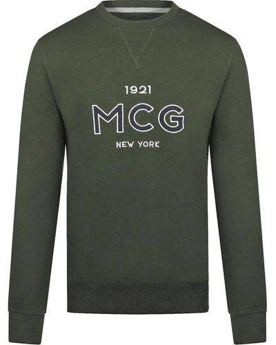 Mcgregor Sweat-shirt Sweater Logo Vert Foncé
