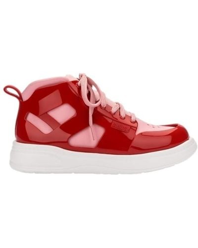 Melissa Baskets Player Sneaker AD - White/Red - Rouge
