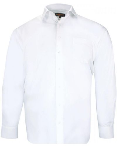 Doublissimo Chemise chemise forte taille unie lisio noir - Blanc