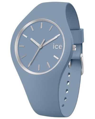 Ice-watch Montre Montre ICE GLAM BRUSHED en Silicone Bleu