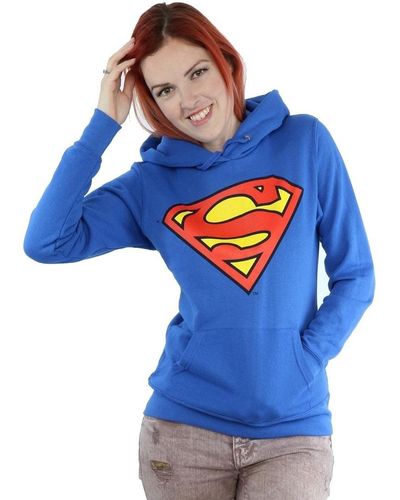 Dc Comics Sweat-shirt Superman Logo - Bleu