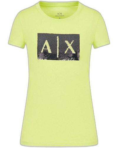 EAX T-shirt 8NYTDL YJ73Z - Jaune
