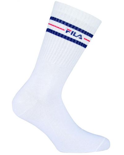 Fila Chaussettes Normal socks man3 pairs per pack - Blanc