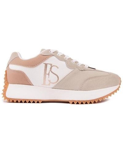 ELLE Sport Chaussures Asymetric Baskets Style Course - Rose