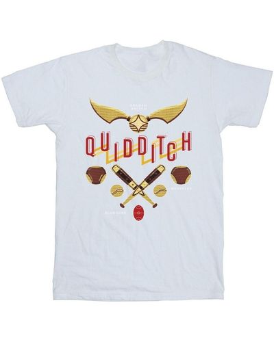 Harry Potter T-shirt Quidditch Golden Snitch - Blanc