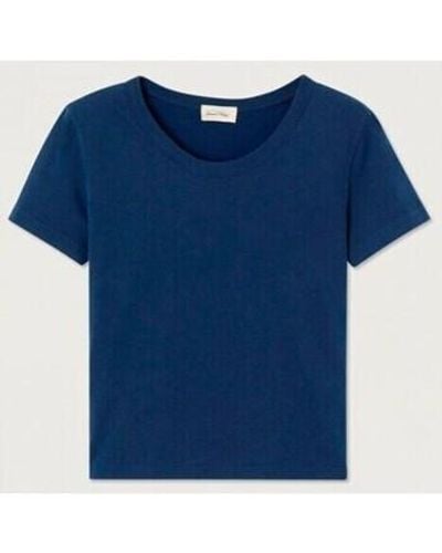 American Vintage T-shirt Gamipy Tee Navy - Bleu