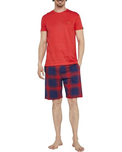 Arthur Pyjamas / Chemises de nuit Pyjama court coton - Rouge