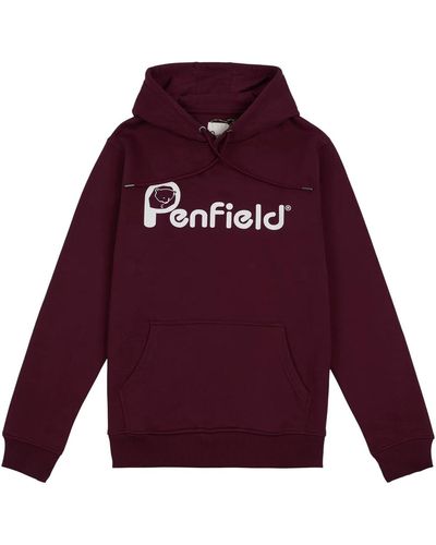 Penfield Sweat-shirt Sweat à capuche bear chest print bb - Rouge