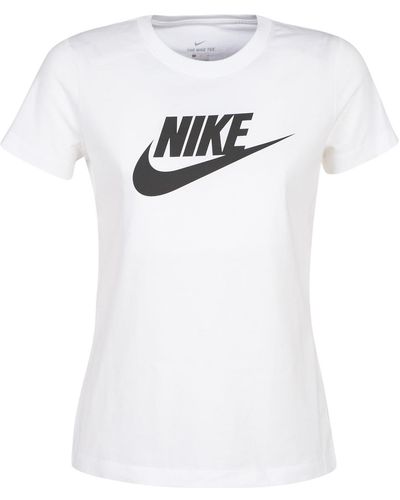 Nike Sportswear essential icon future tee white/ black - Blanc