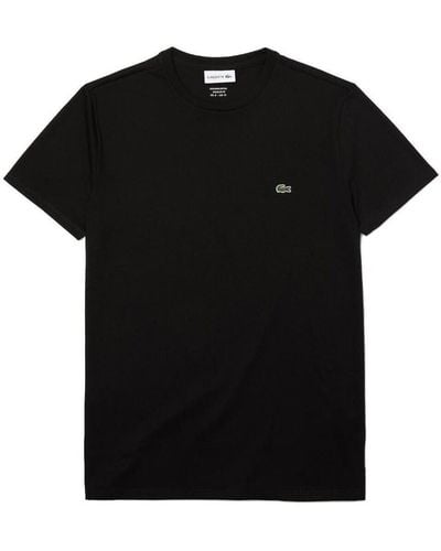 Lacoste Th 6709 t shirt coton pima noir
