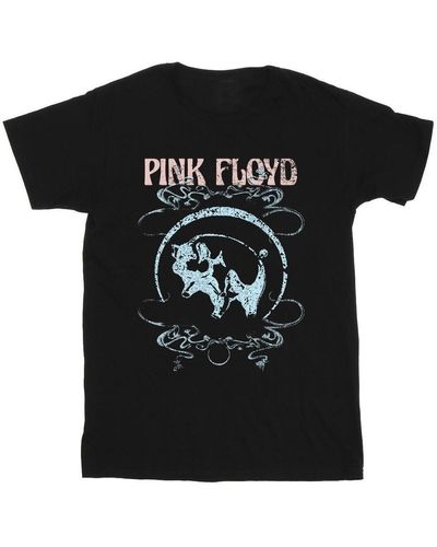 Pink Floyd T-shirt Pig Swirls - Noir